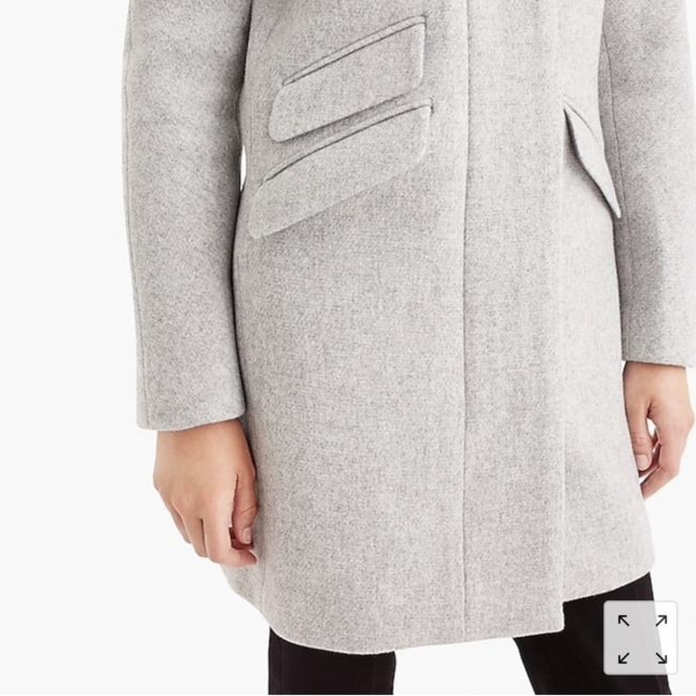 NWT J.CREW Cocoon coat in Italian stadium-cloth wool Item J5536 - Picture 2 of 5